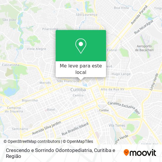 Crescendo e Sorrindo Odontopediatria mapa