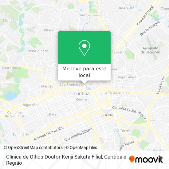 Clínica de Olhos Doutor Kenji Sakata Filial mapa