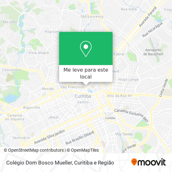Colégio Dom Bosco Mueller mapa