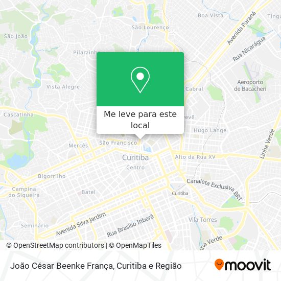 João César Beenke França mapa