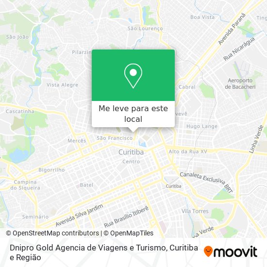 Dnipro Gold Agencia de Viagens e Turismo mapa