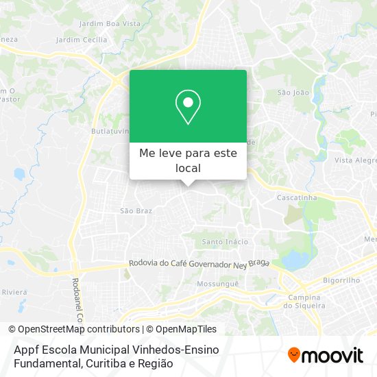 Appf Escola Municipal Vinhedos-Ensino Fundamental mapa