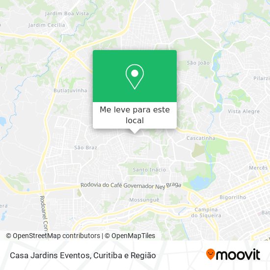 Casa Jardins Eventos mapa