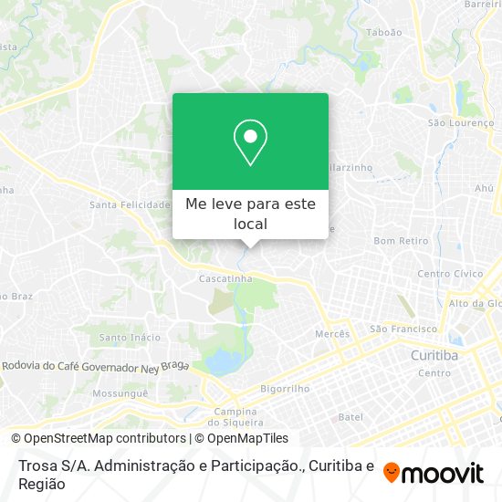 Trosa S / A. Administração e Participação. mapa