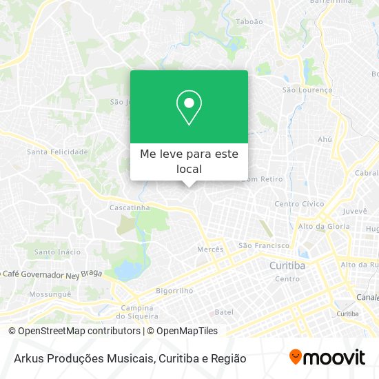 Arkus Produções Musicais mapa