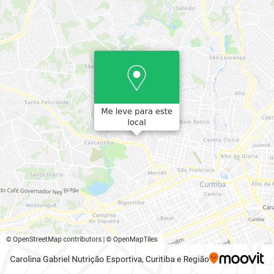 Carolina Gabriel Nutrição Esportiva mapa