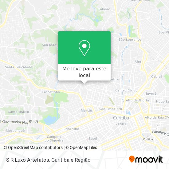 S R Luxo Artefatos mapa