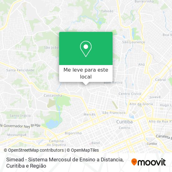 Simead - Sistema Mercosul de Ensino a Distancia mapa