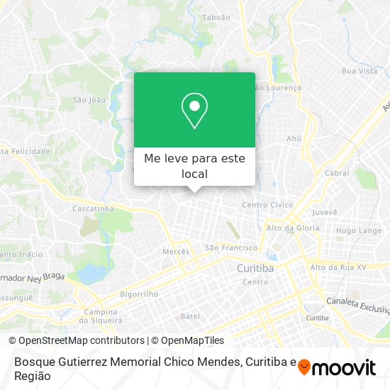 Bosque Gutierrez Memorial Chico Mendes mapa