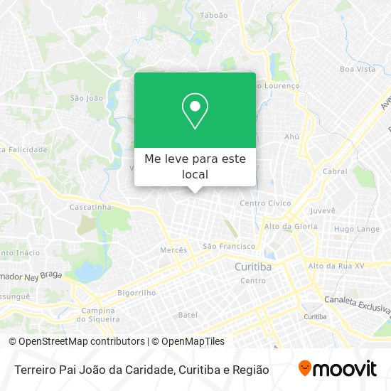 Terreiro Pai João da Caridade mapa