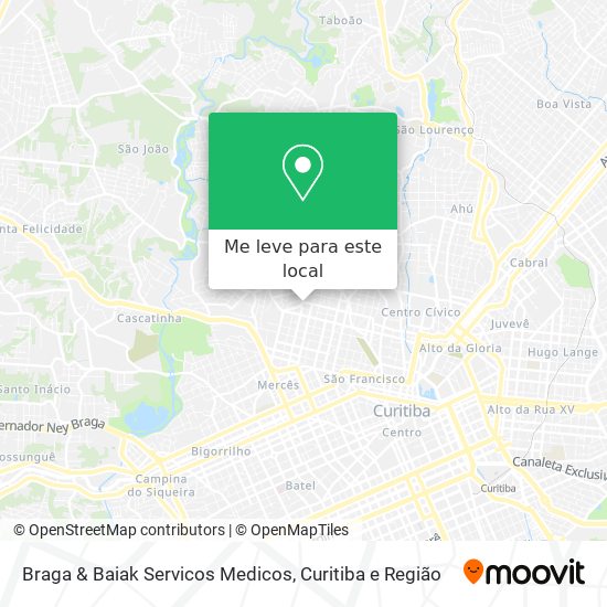 Braga & Baiak Servicos Medicos mapa
