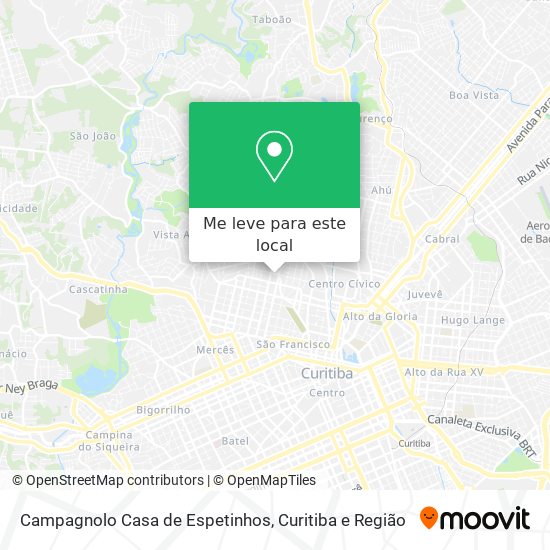 Campagnolo Casa de Espetinhos mapa