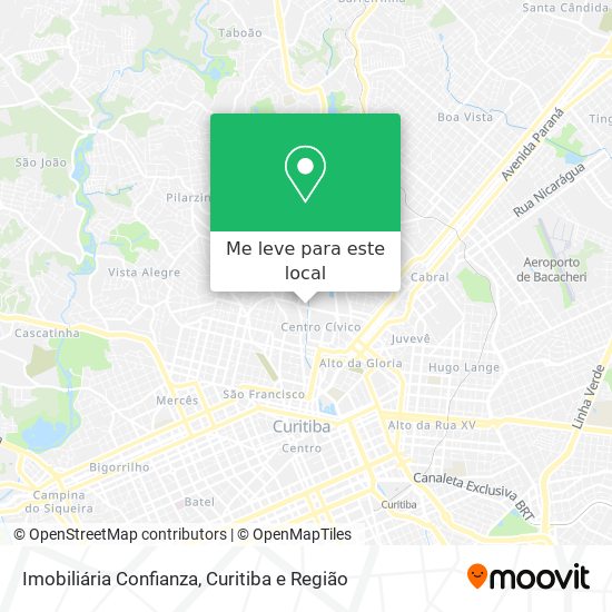 Imobiliária Confianza mapa