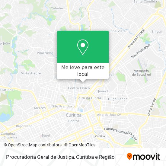 Procuradoria Geral de Justiça mapa