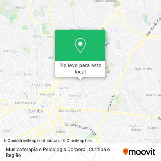 Musicoterapia e Psicologia Corporal mapa