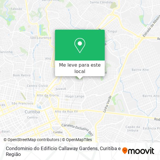 Condomínio do Edifício Callaway Gardens mapa
