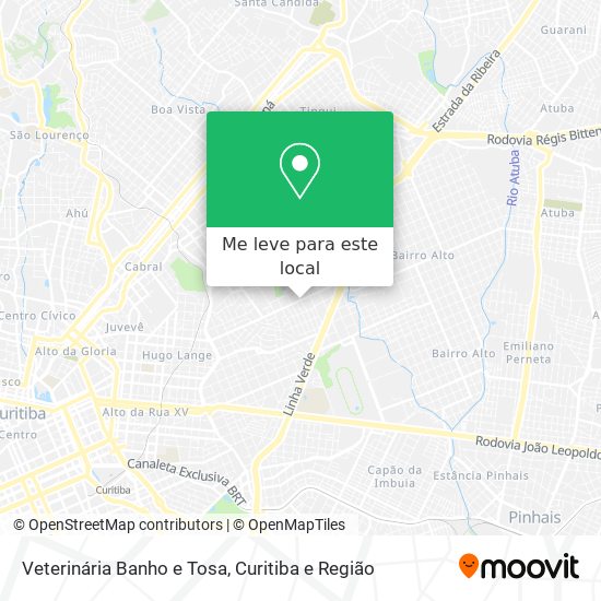 Veterinária Banho e Tosa mapa