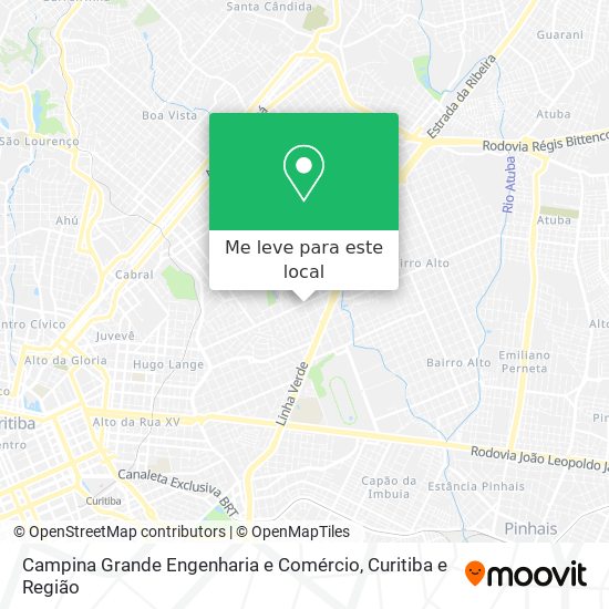 Campina Grande Engenharia e Comércio mapa