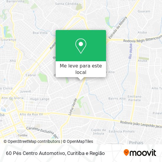 60 Pés Centro Automotivo mapa