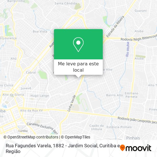 Rua Fagundes Varela, 1882 - Jardim Social mapa
