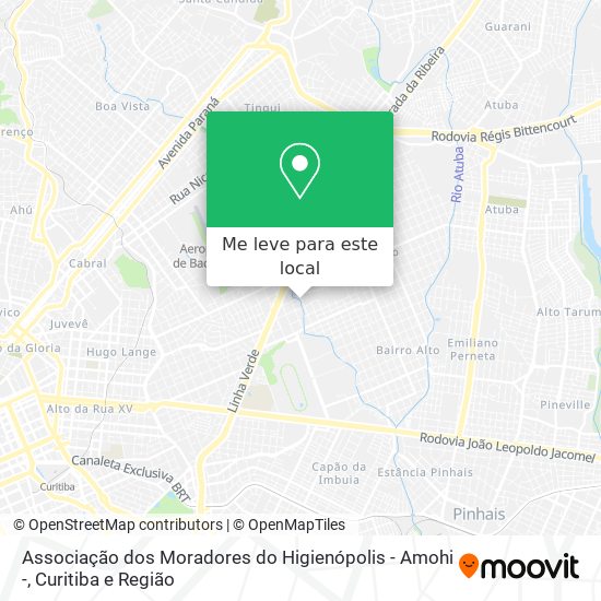 Associação dos Moradores do Higienópolis - Amohi - mapa
