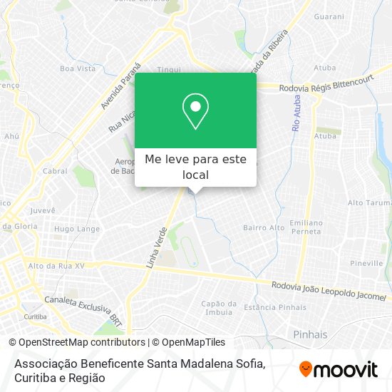 Associação Beneficente Santa Madalena Sofia mapa