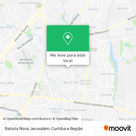 Batista Nova Jerusalém mapa