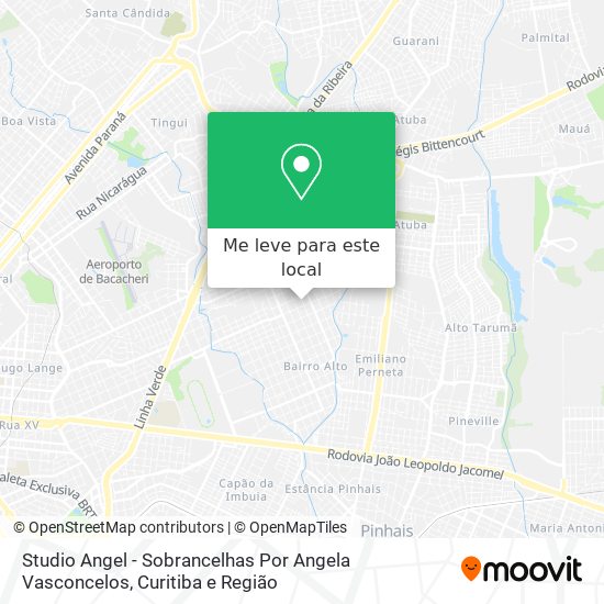 Studio Angel - Sobrancelhas Por Angela Vasconcelos mapa