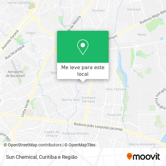 Sun Chemical mapa