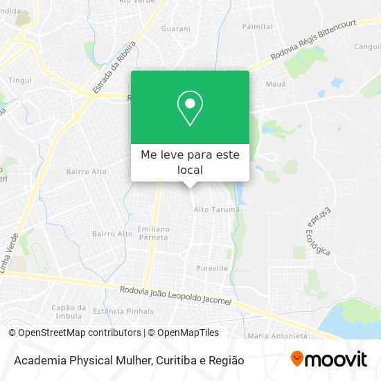 Academia Physical Mulher mapa