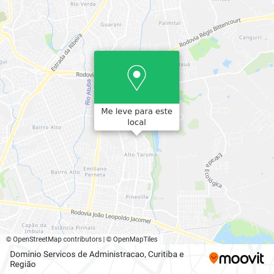 Dominio Servicos de Administracao mapa