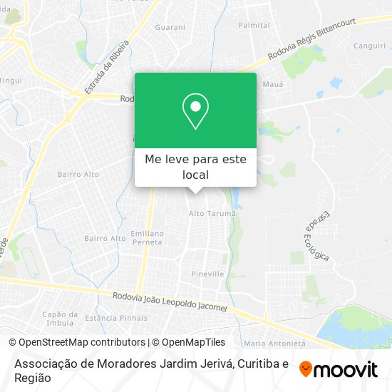 Associação de Moradores Jardim Jerivá mapa