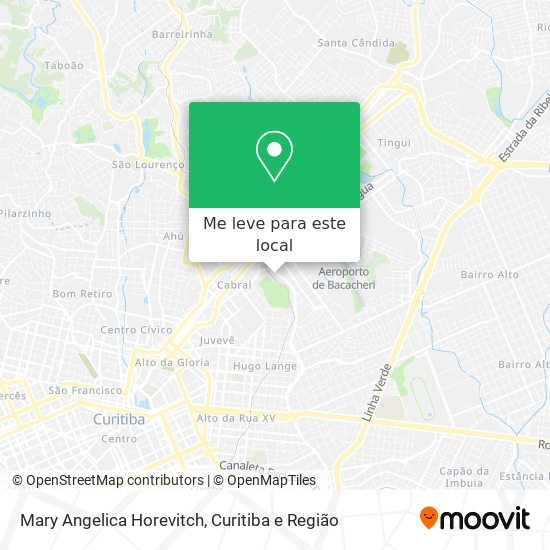 Mary Angelica Horevitch mapa