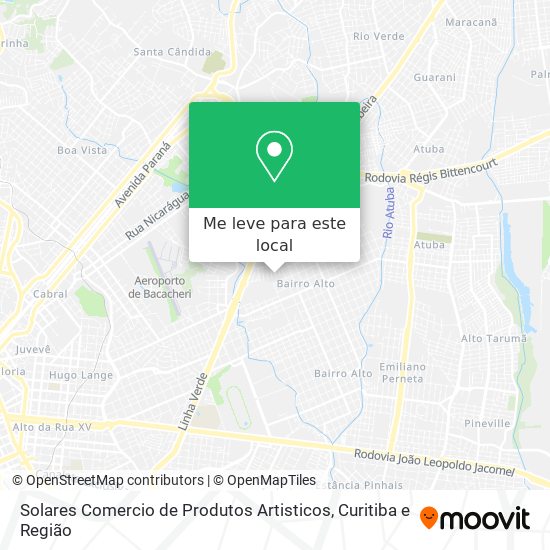 Solares Comercio de Produtos Artisticos mapa