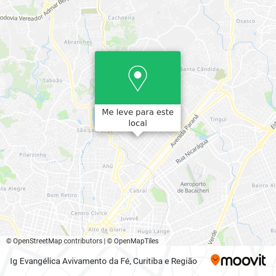 Ig Evangélica Avivamento da Fé mapa