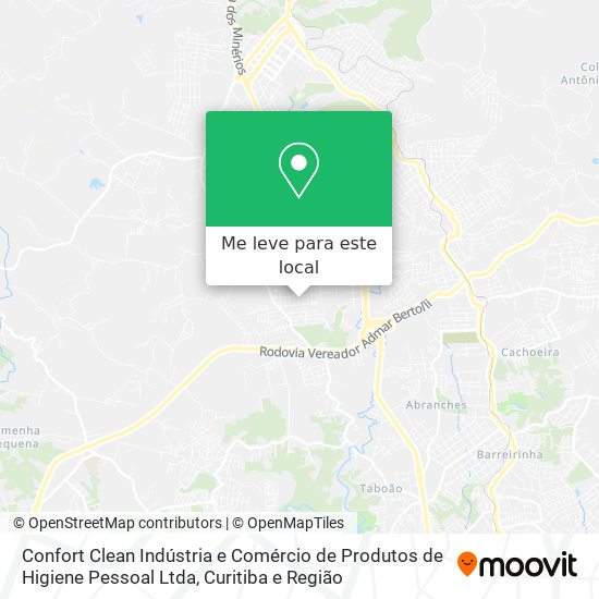 Confort Clean Indústria e Comércio de Produtos de Higiene Pessoal Ltda mapa