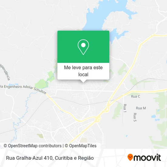 Rua Gralha-Azul 410 mapa