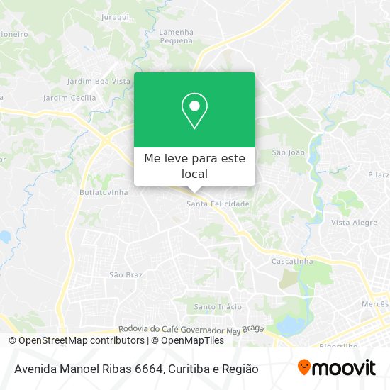 Avenida Manoel Ribas 6664 mapa