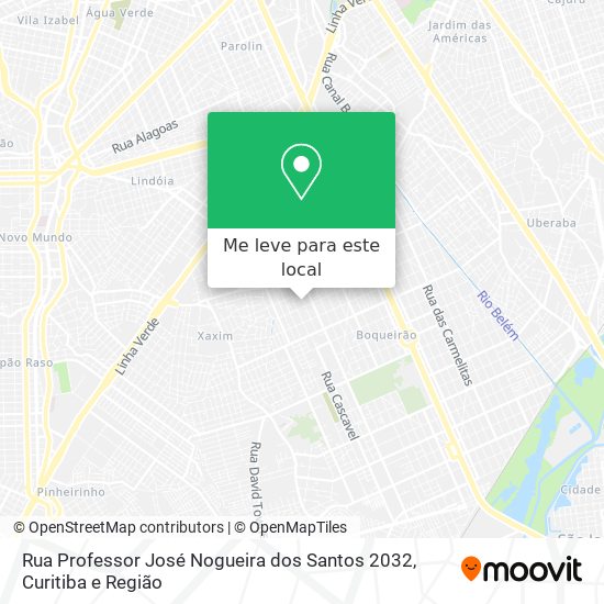 Rua Professor José Nogueira dos Santos 2032 mapa