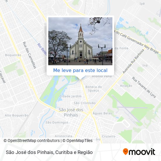 São José dos Pinhais mapa