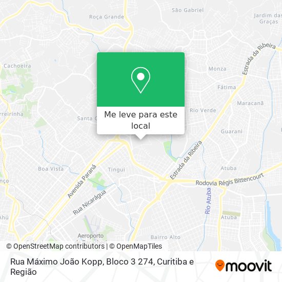 Rua Máximo João Kopp, Bloco 3 274 mapa
