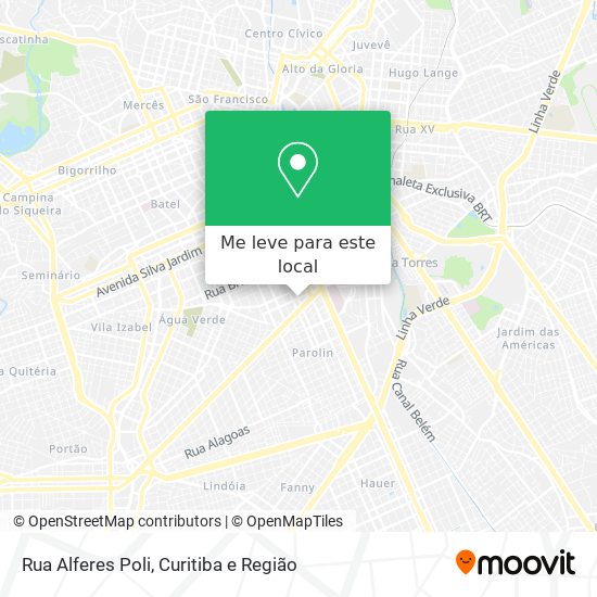 Rua Alferes Poli mapa