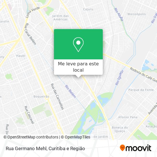 Rua Germano Mehl mapa