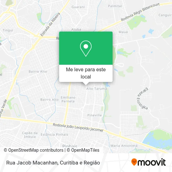 Rua Jacob Macanhan mapa