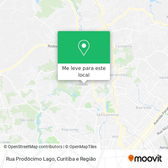 Rua Prodócimo Lago mapa