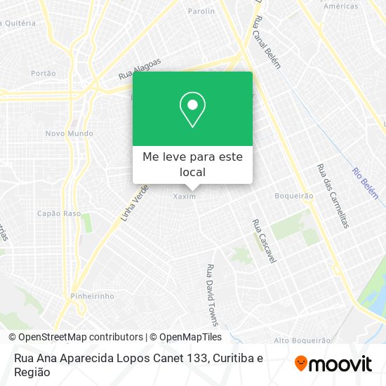 Rua Ana Aparecida Lopos Canet 133 mapa