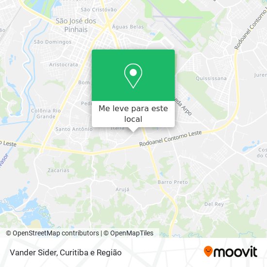 Vander Sider mapa