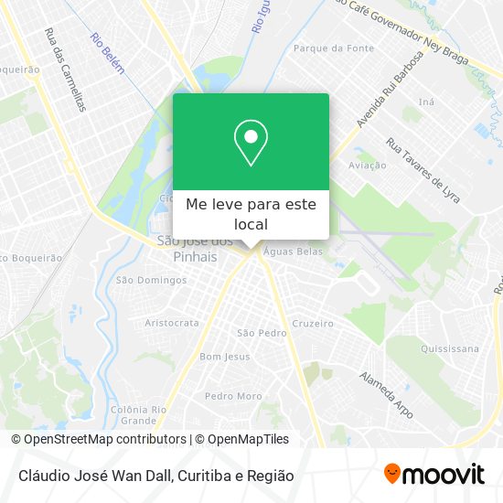 Cláudio José Wan Dall mapa