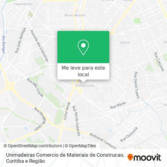 Unimadeiras Comercio de Materiais de Construcao mapa