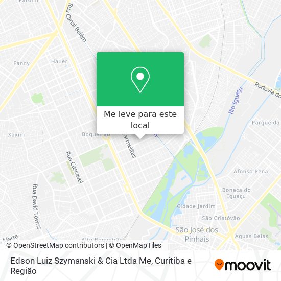 Edson Luiz Szymanski & Cia Ltda Me mapa